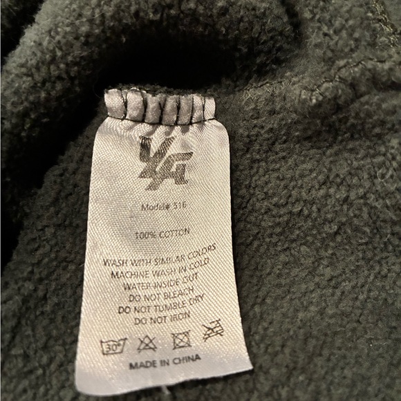 YoungLA Men's Forest Green Zip-Up Sweatshirt - Picture 10 of 10